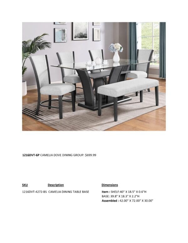 CAMELIA DINETTE SET