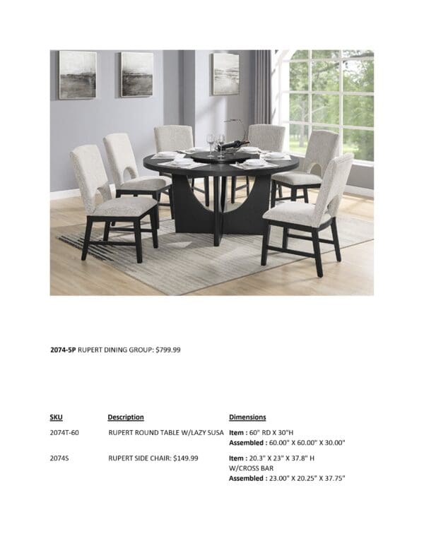 RUPERT DINETTE SET