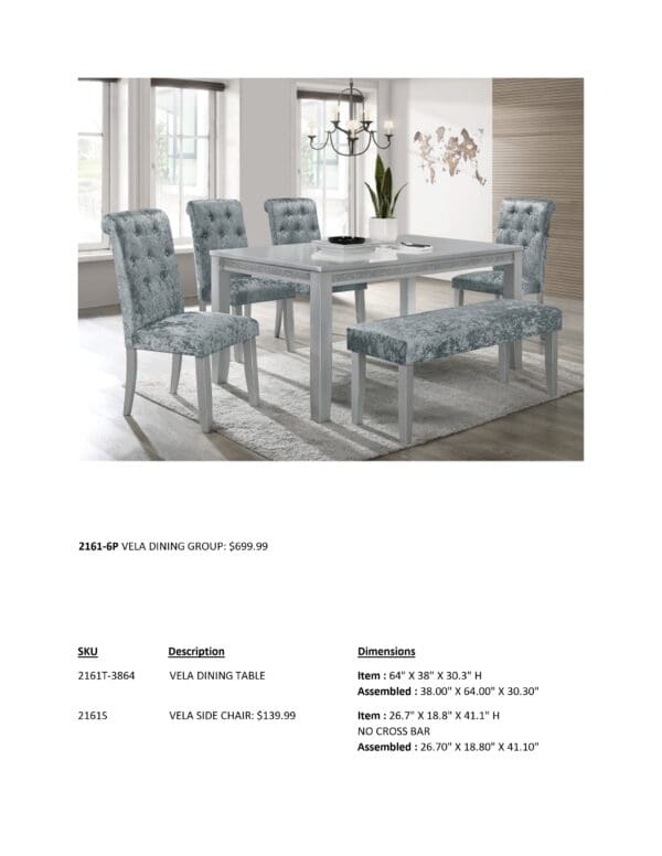 VELA DINETTE SET