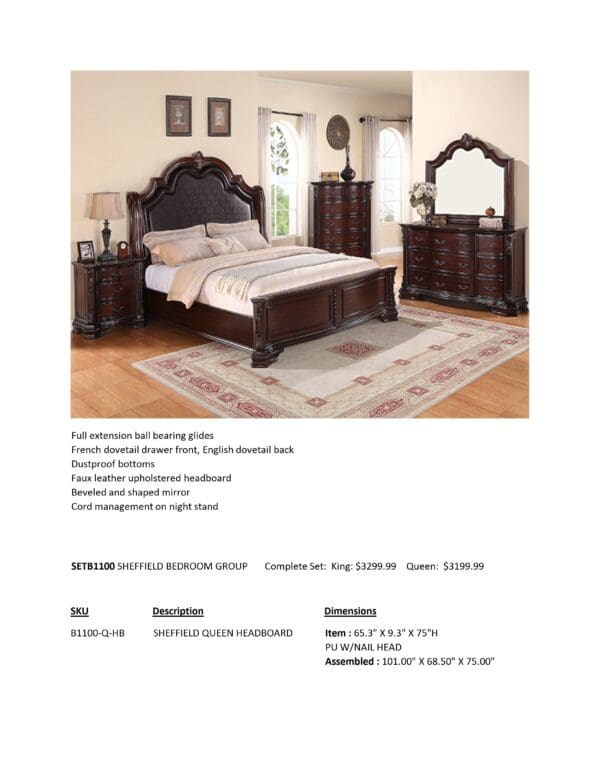 SHEFFIELD BEDROOM SET