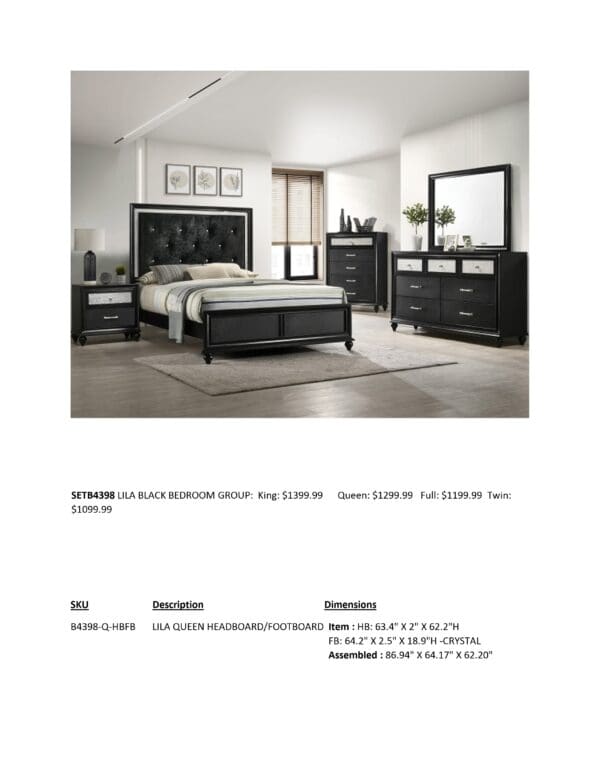 LILA BEDROOM SET