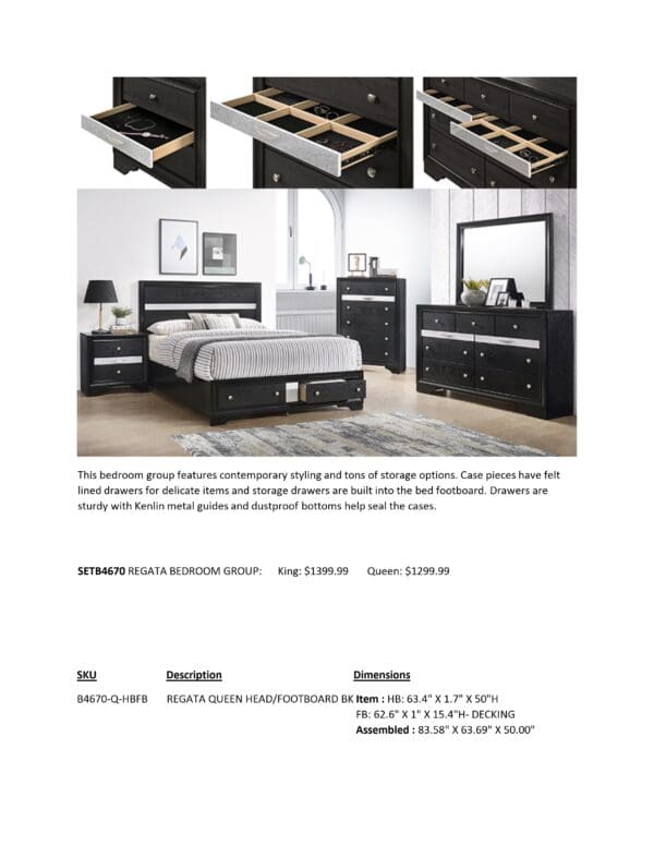 REGATA BEDROOM SET