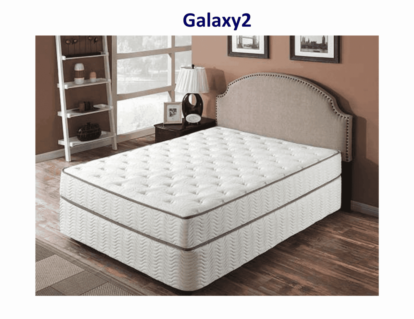 Galaxy2 mattress set in bedroom.