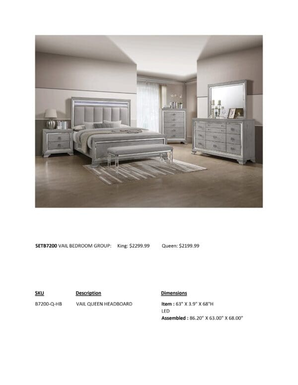 VAIL BEDROOM SET