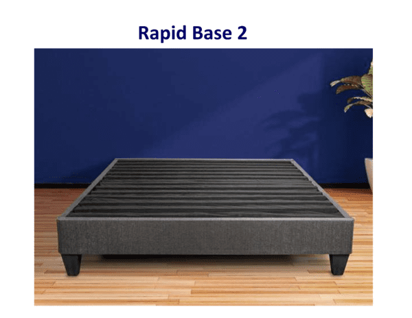 Grey Rapid Base 2 platform bed frame.