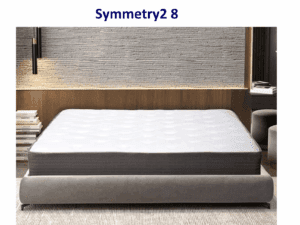 Symmetry2 8 mattress on platform bed.