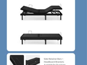 MS600 adjustable base with lumbar massage.