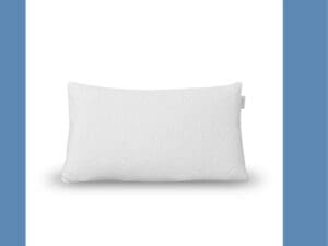 White shredded memory foam pillow.