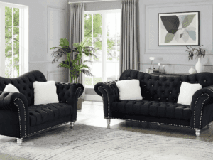 Stationary Sofa & Loveseat
