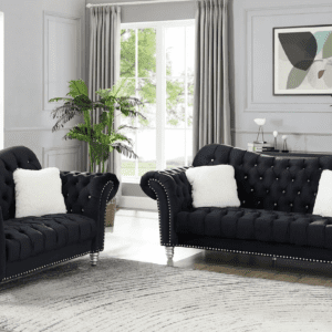 Stationary Sofa & Loveseat