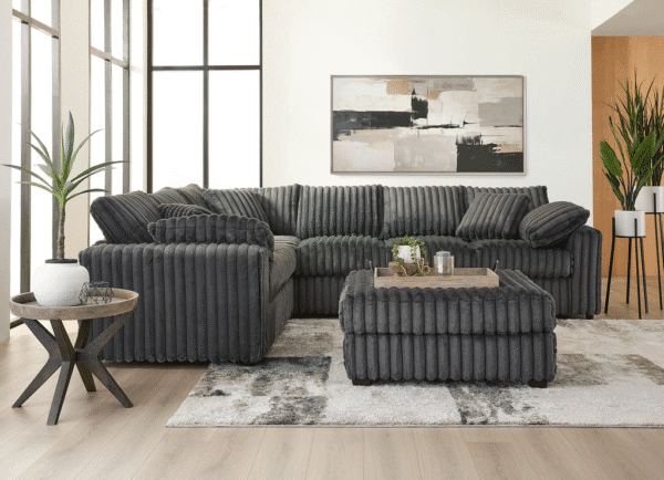 MONDO CHARCOAL 2PC SECTIONAL