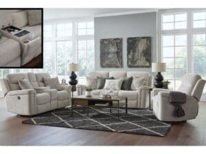 FLUFF DADDY ALABASTER LIVING ROOM SET