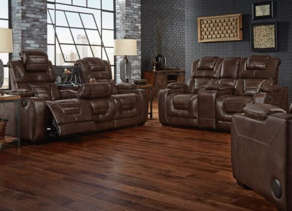 DESERT CHOCOLATE POWER LIVING ROOM SET